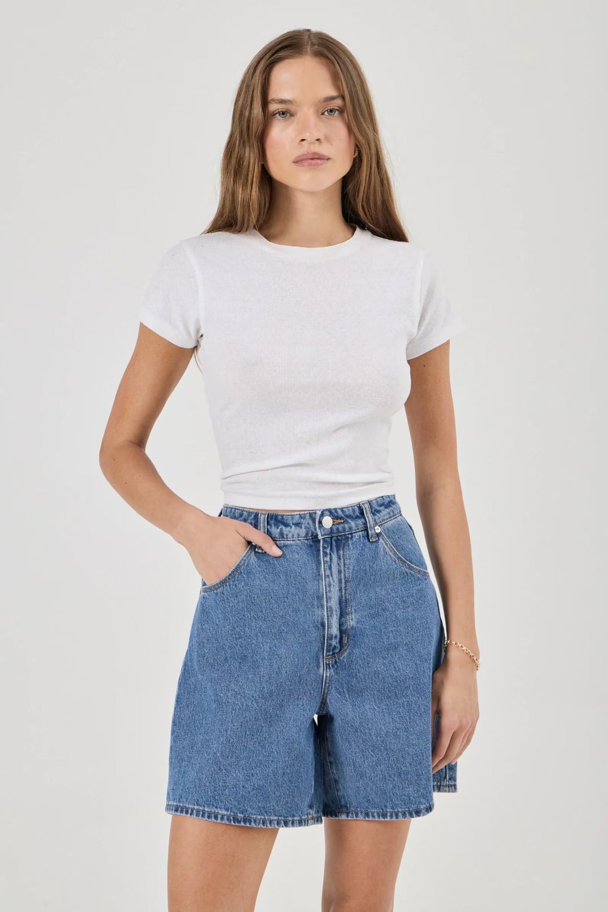 Rolla's Super Mirage Denim Shorts Evie Dark Blue