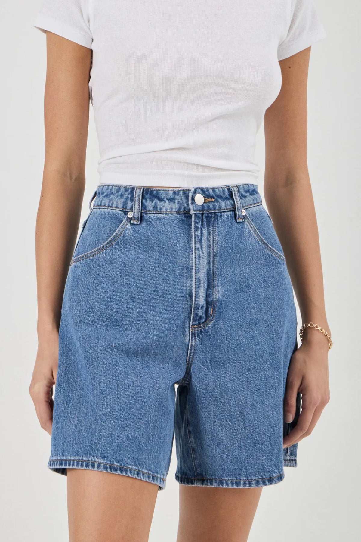 Rolla's Super Mirage Denim Shorts Evie Dark Blue