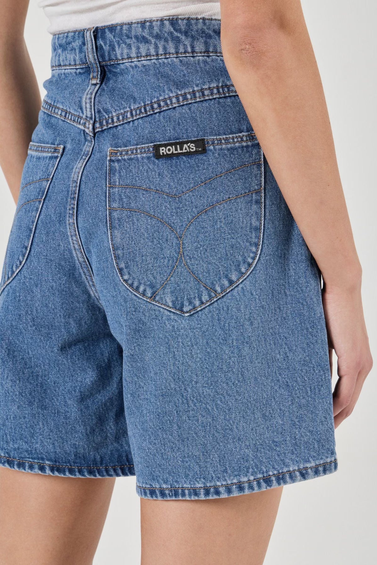 Rolla's Super Mirage Denim Shorts Evie Dark Blue