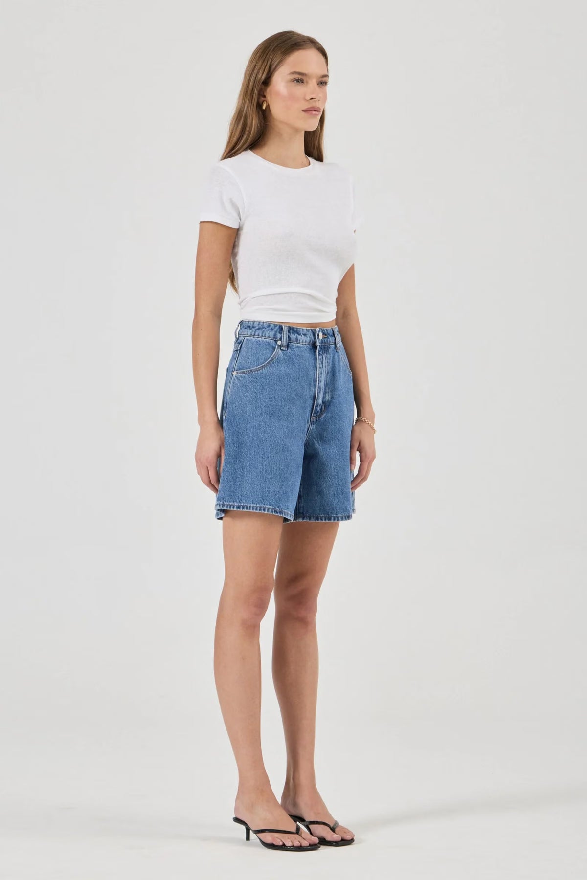 Rolla's Super Mirage Denim Shorts Evie Dark Blue