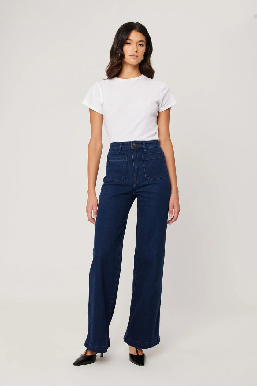 Rolla's Sailor Long Dark Stone Dark Vintage Indigo