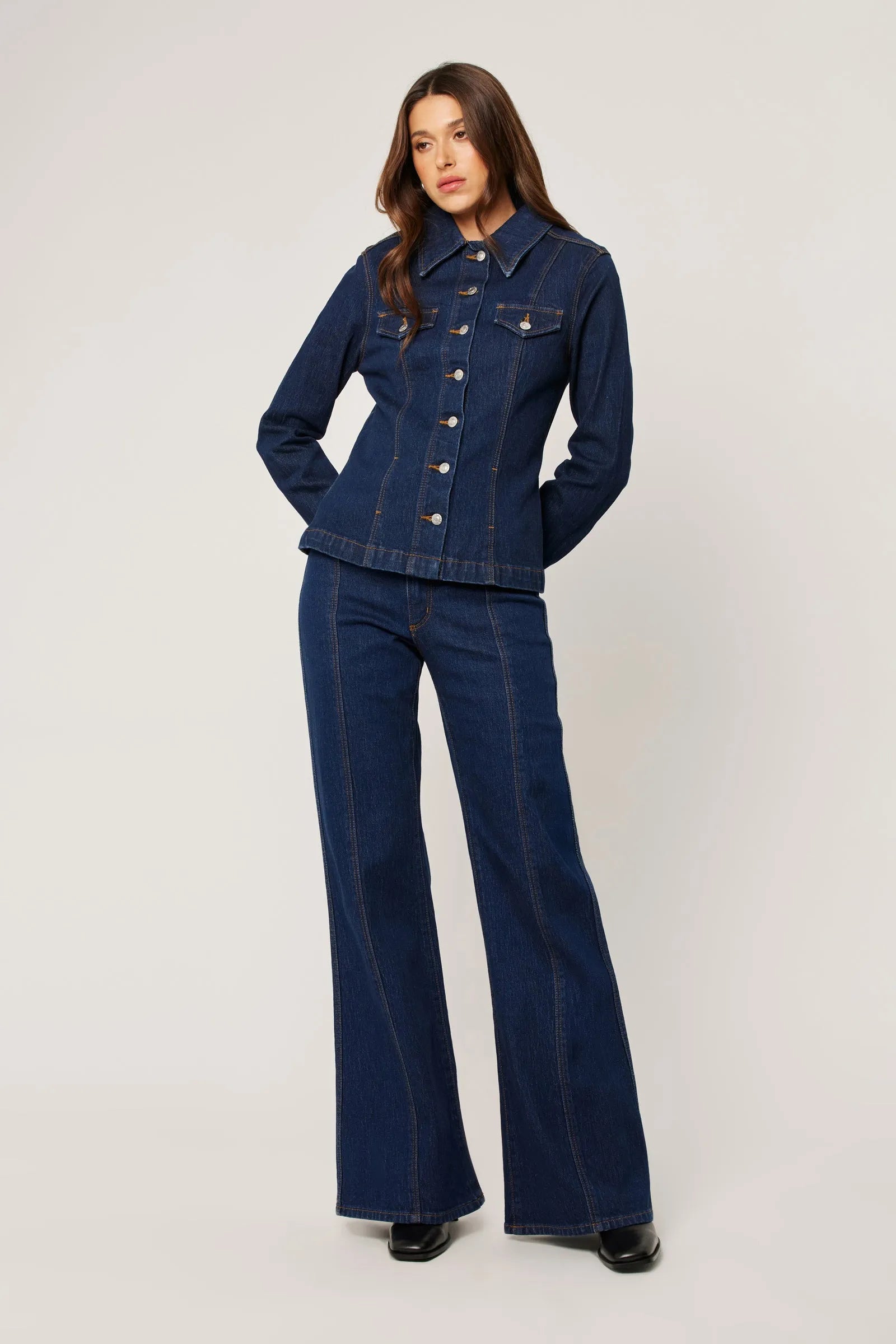 Rolla's Celeste Denim Jacket Riley Blue