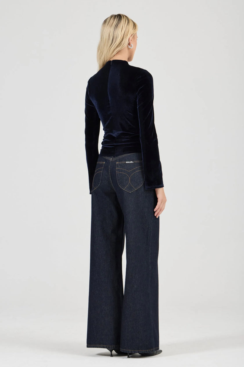 Rollas Cameo Long Sleeve Top Velvet Midnight