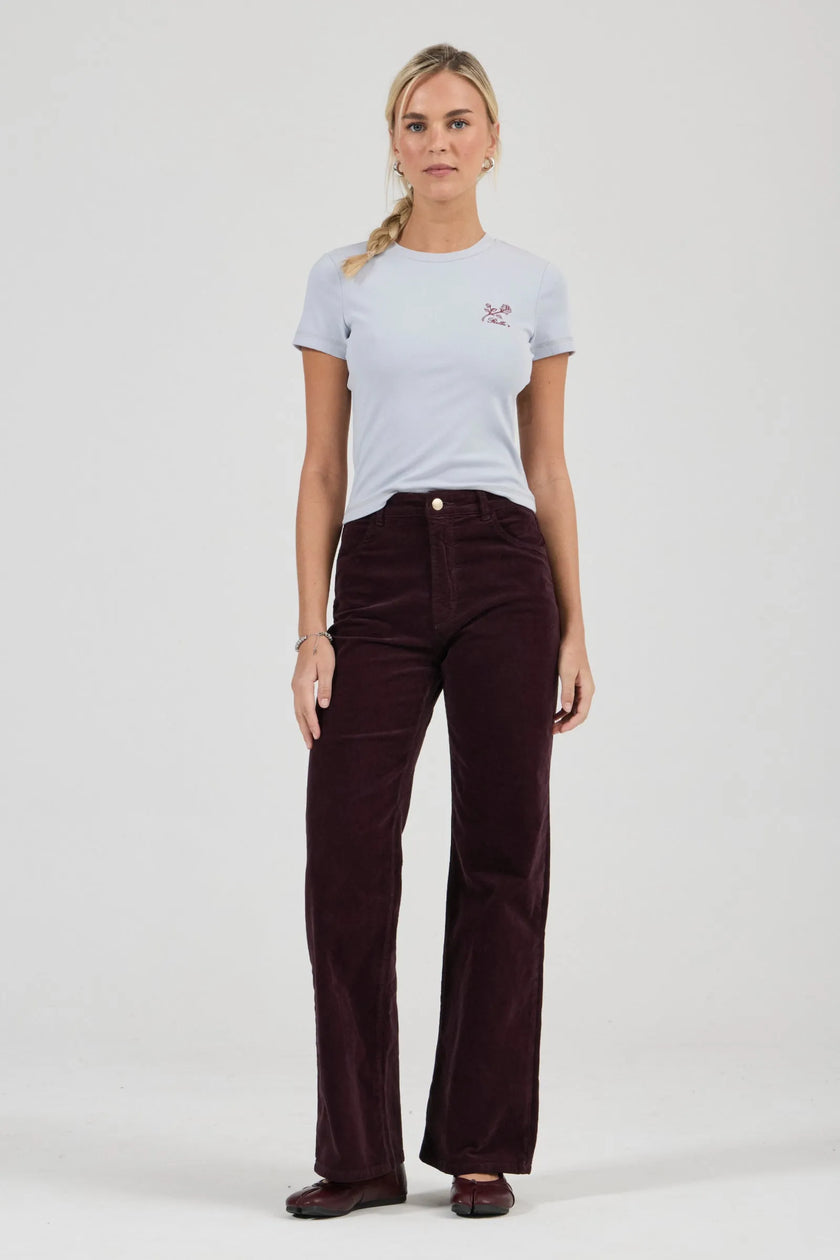 Rollas Sailor Jean Scoop Long Velvet Cherry