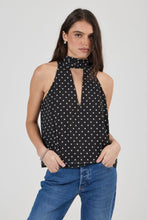 Load image into Gallery viewer, Rolla's Edie Halter Polka Dot Black/White
