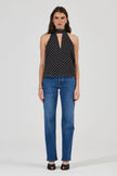 Rolla's Edie Halter Polka Dot Black/White