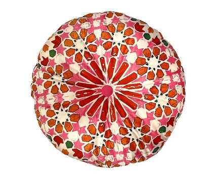Anna Chandler Round Velvet Cushion Marrakesh