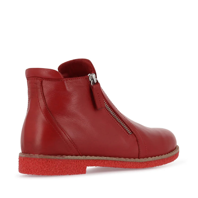 Rilassare Tallow Leather Ankle Boots Chilli/Chilli