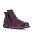 Rilassare Tallow Leather Ankle Boots Plum/Plum