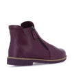 Rilassare Tallow Leather Ankle Boots Plum/Plum