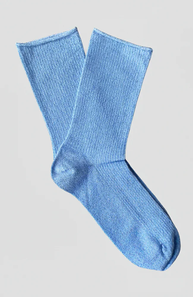 KLUE Glitter Lurex Socks Light Blue