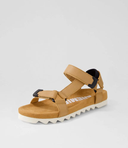 Rollie Sandal Tooth Wedge Soft Tan