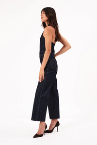 ROLLAS Halter Jumpsuit Dark Stone Vintage Indigo