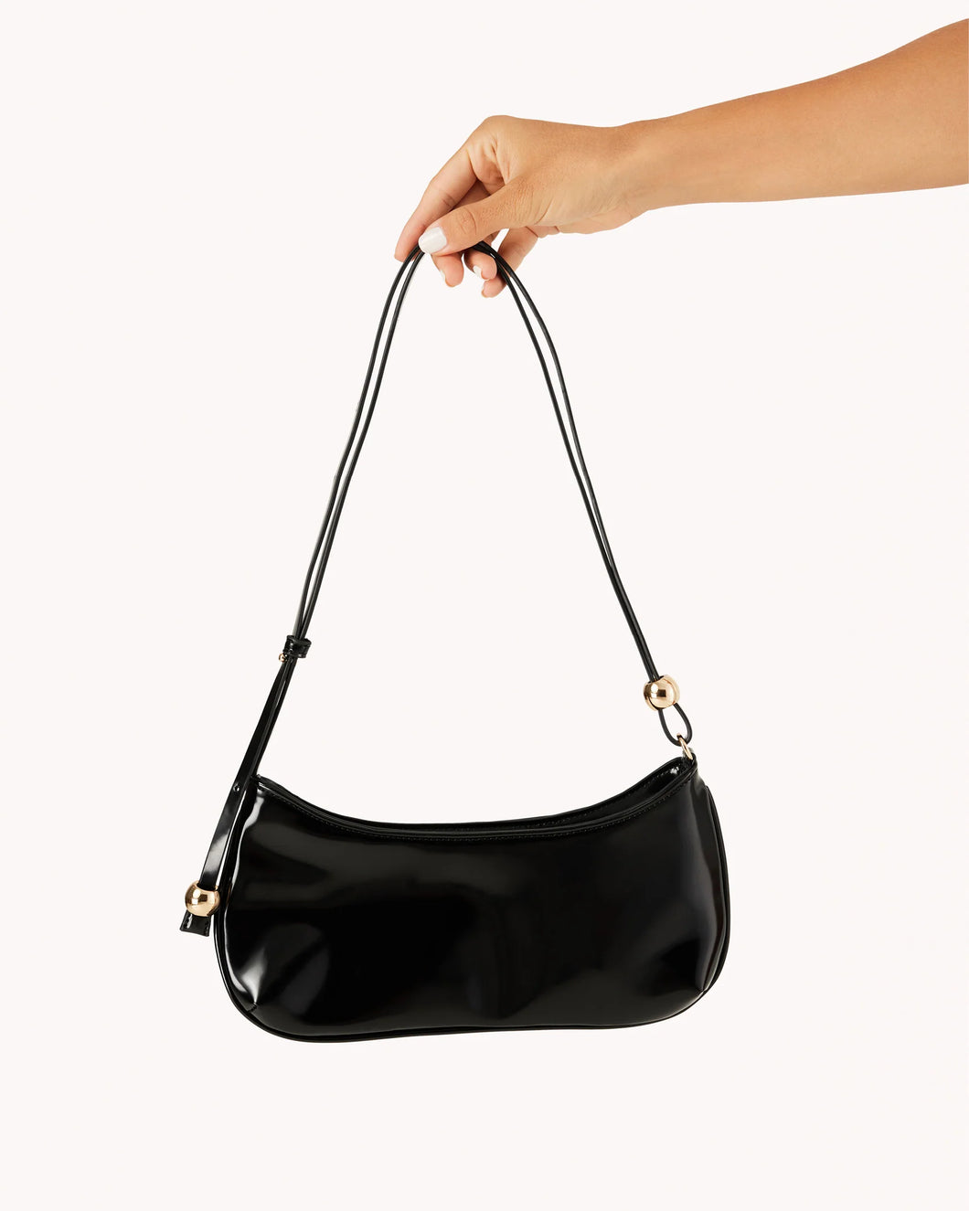 Billini Rosabelle Shoulder Bag Black Shine