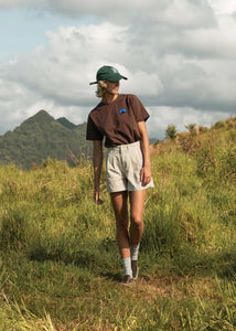 McTavish Double Pleated Twill Shorts Light Tan