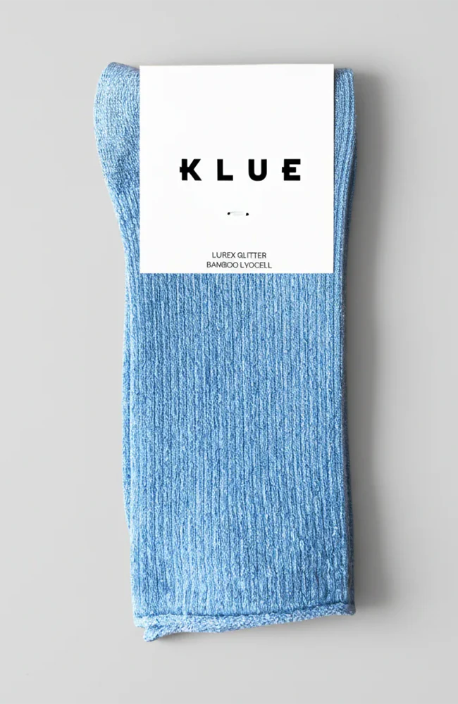 KLUE Glitter Lurex Socks Light Blue
