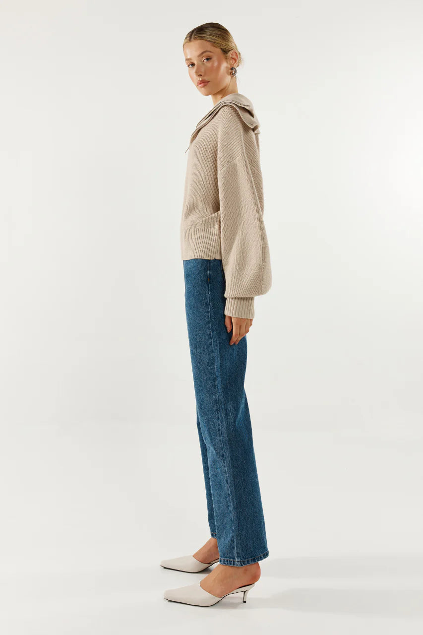 Madison The Label Remy Knit Jumper Oat