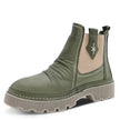 Sala Ripper Ankle Boots Dark Olive Leather
