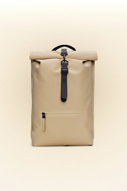 RAINS Rolltop Rucksack Sand