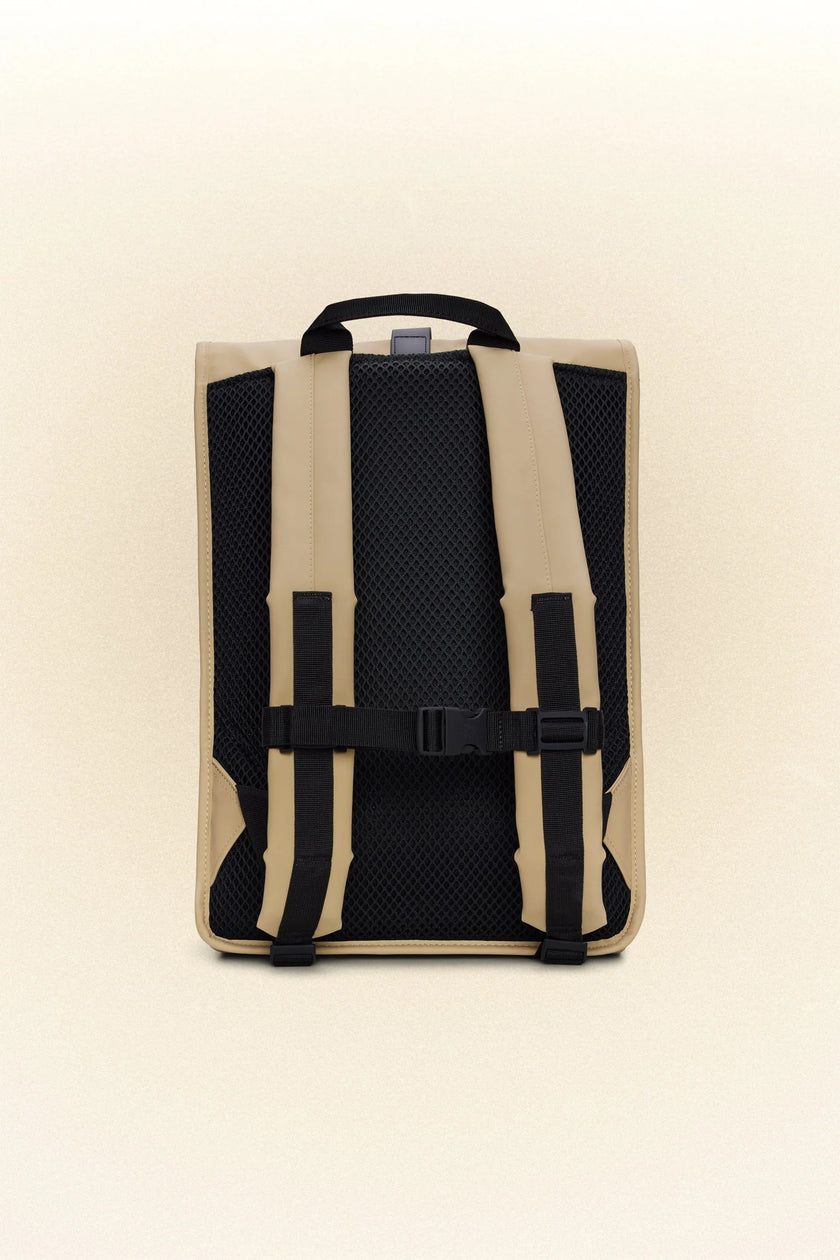 RAINS Rolltop Rucksack Sand