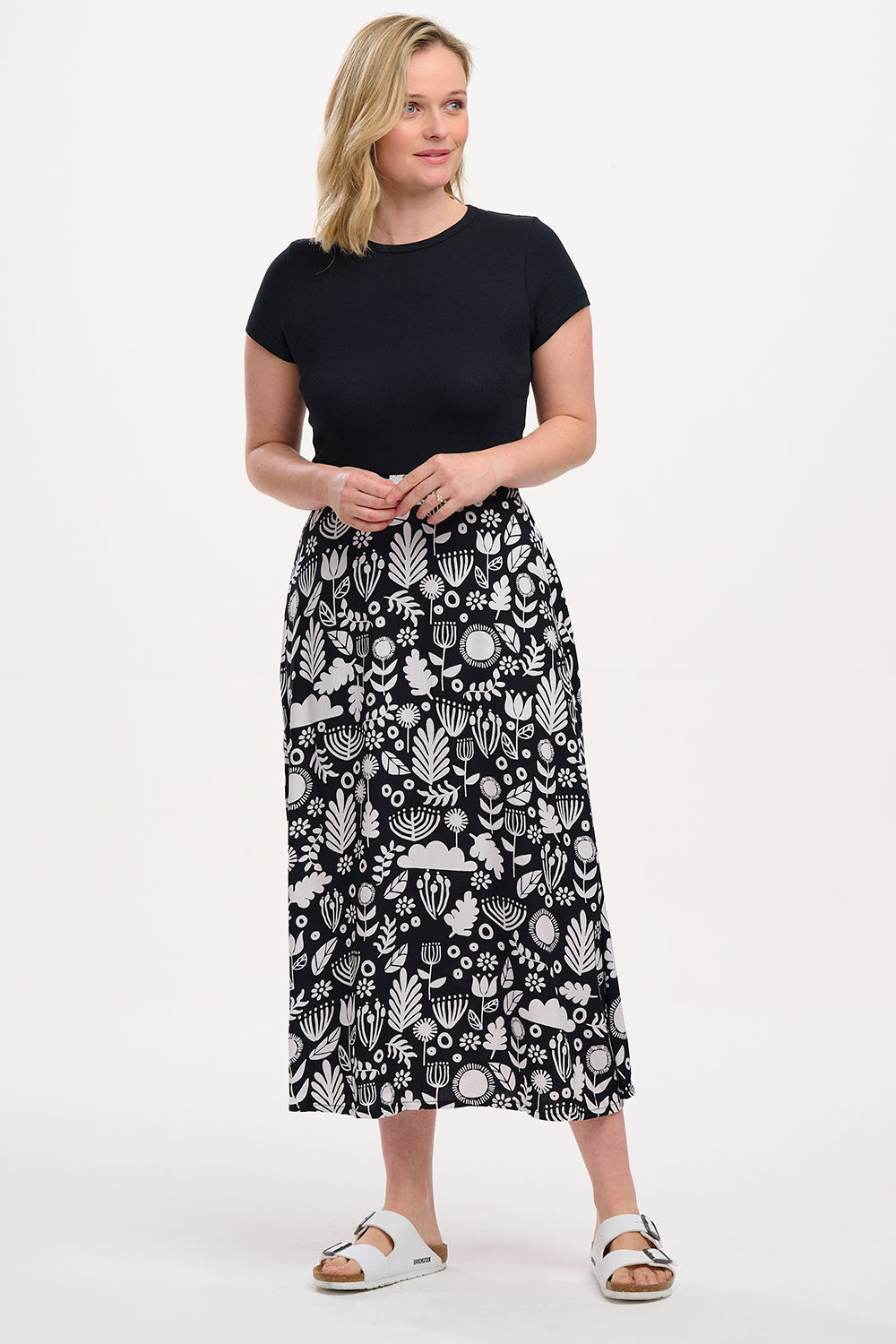 Sugarhill Brighton Krista Skirt Monochrome Folk
