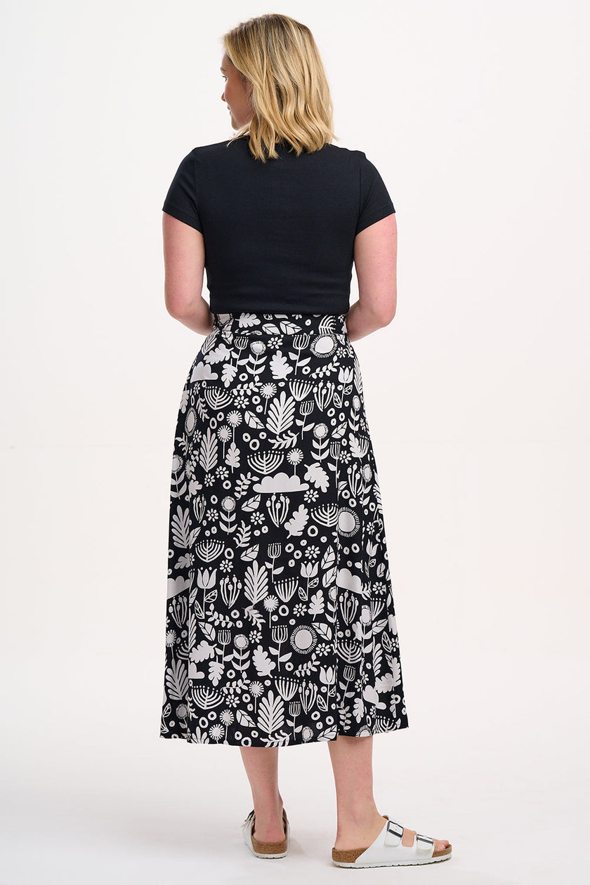 Sugarhill Brighton Krista Skirt Monochrome Folk