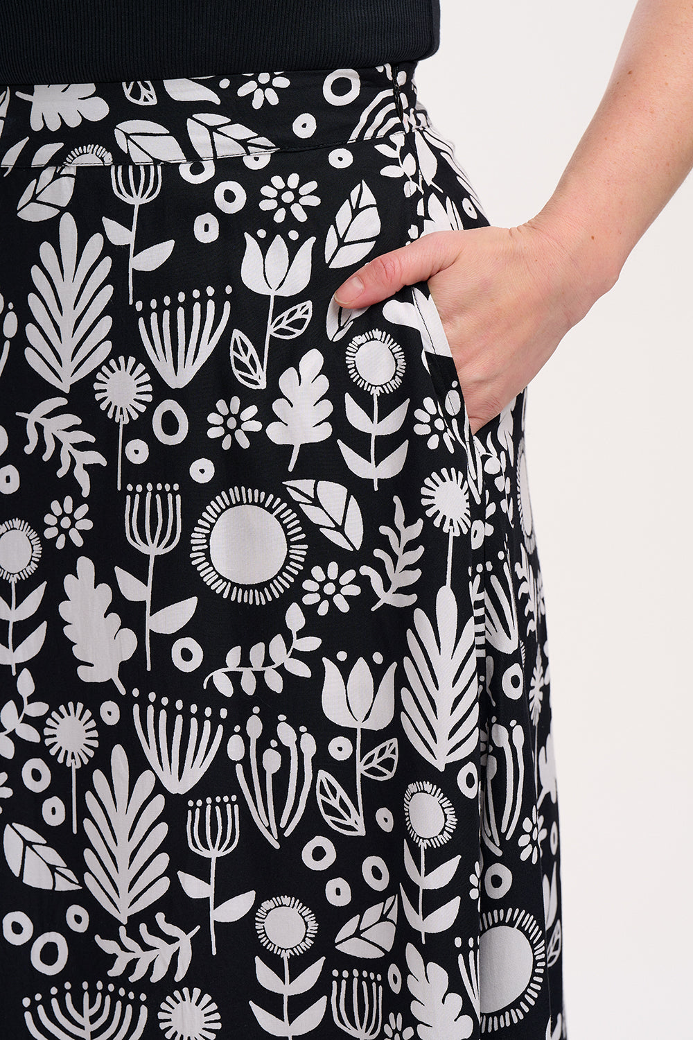 Sugarhill Brighton Krista Skirt Monochrome Folk