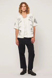 Rollas Suns Up Flower Bowler Shirt Off White