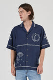 Rollas Its Sunny Bowler Shirt Indigo