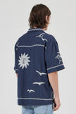 Rollas Its Sunny Bowler Shirt Indigo