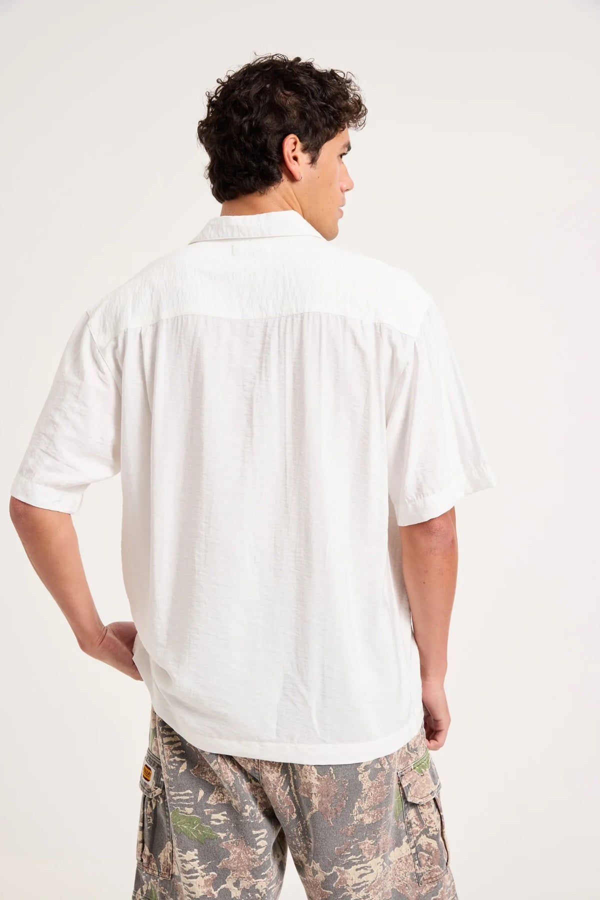 Rollas Night Garden Bowler Shirt Off White
