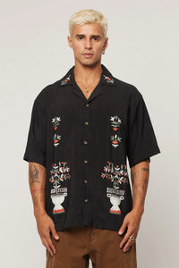 Rollas Night Garden Bowler Shirt Black