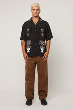 Load image into Gallery viewer, Rollas Night Garden Bowler Shirt Black

