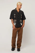 Load image into Gallery viewer, Rollas Night Garden Bowler Shirt Black
