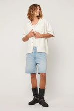 Load image into Gallery viewer, Rollas Wisteria Bowler Shirt Coconut
