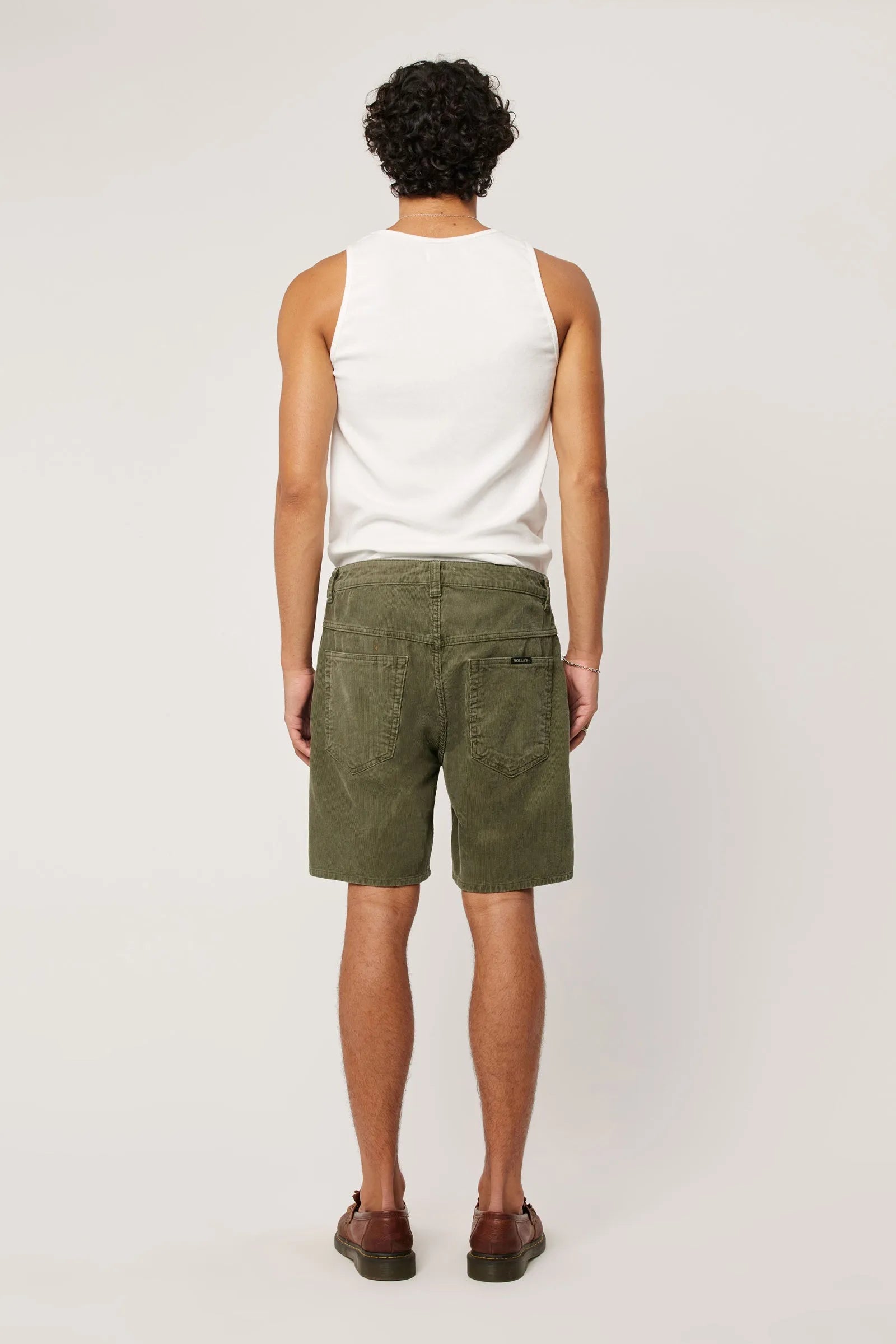 Rollas Ezy Cord Shorts Olive