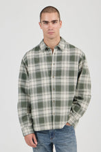 Load image into Gallery viewer, Rollas Campus Heavy Check LS Shirt Olive
