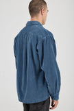 Rollas Campus Chunky Cord LS Shirt Washed Blue