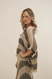 Rustic Linen Sarita Top Natural/ Black
