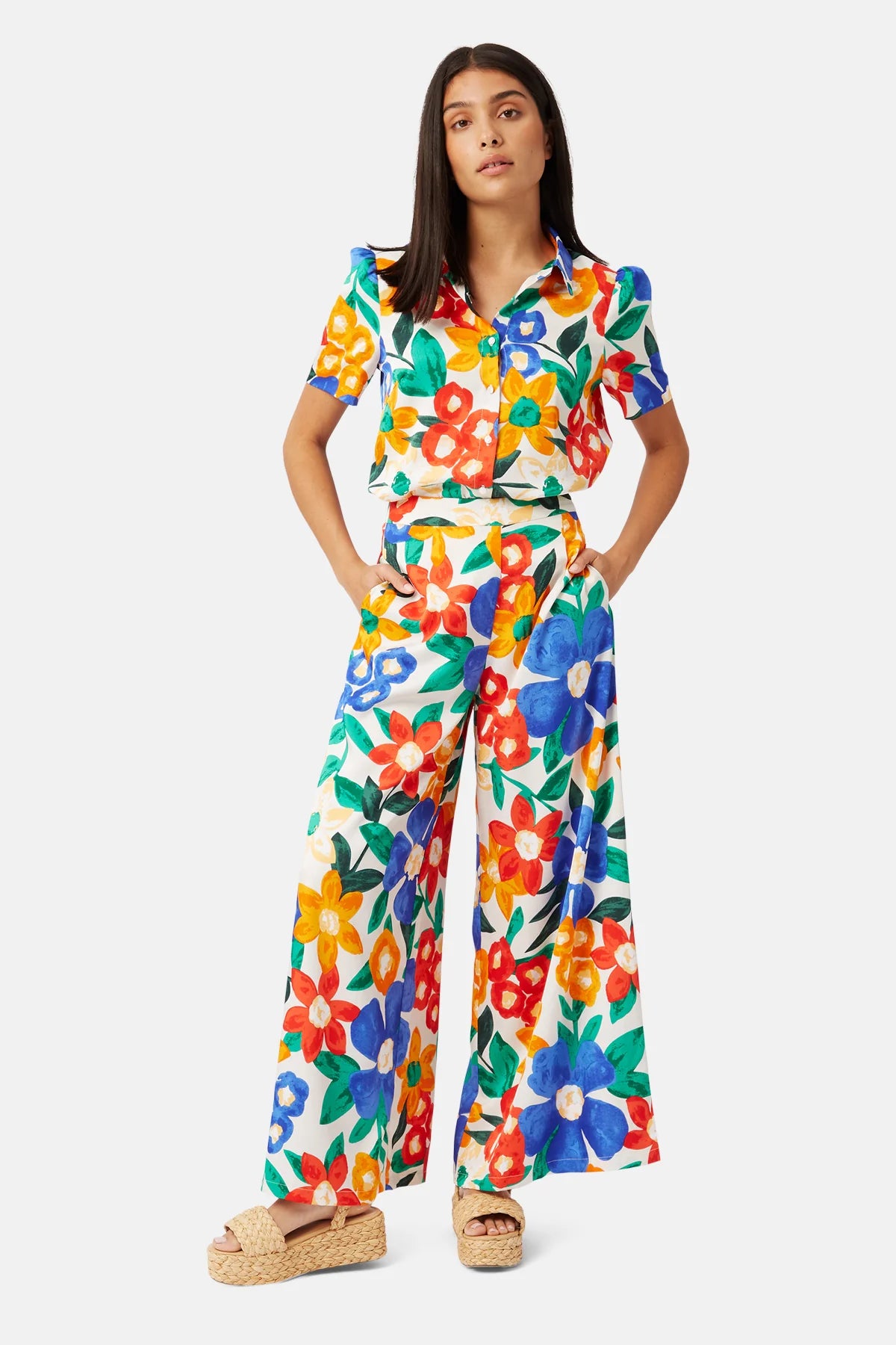 Traffic People Sweet Bird of Youth Flare Trousers