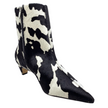 Sempre Di Melody Black/White Cow Print Pony Leather