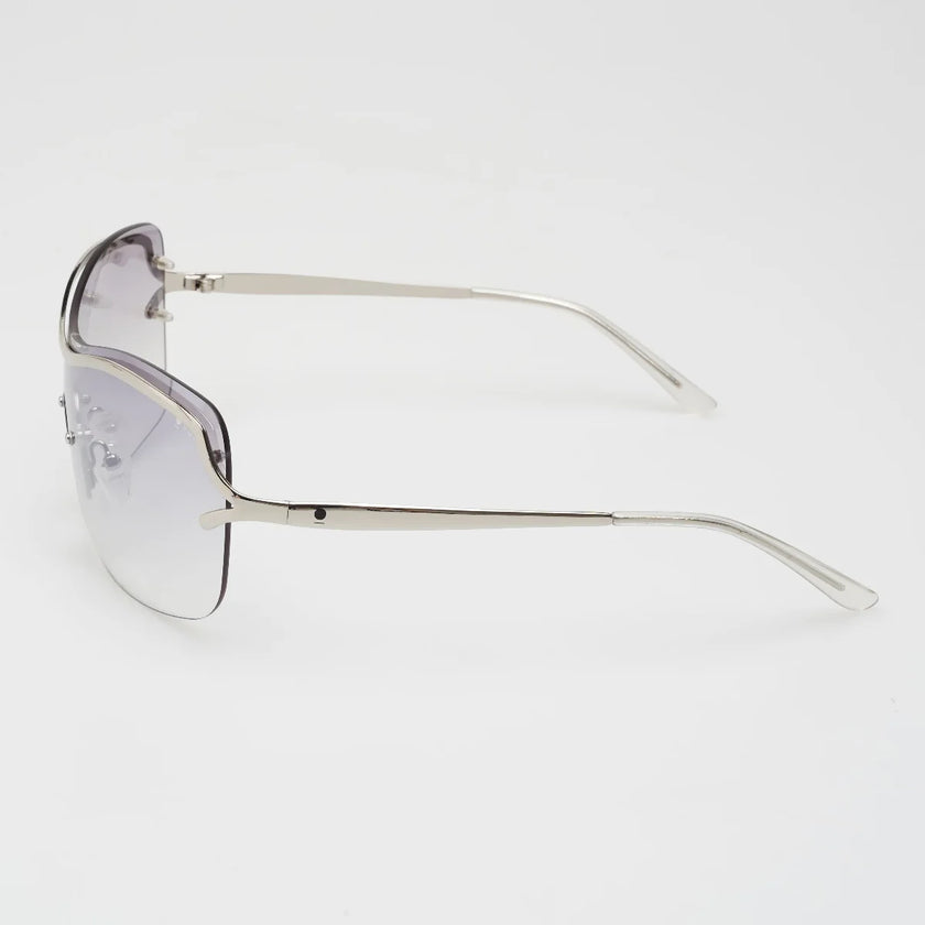 ROC Eyewear Oneness Sunglasses Silver Clear Mirror