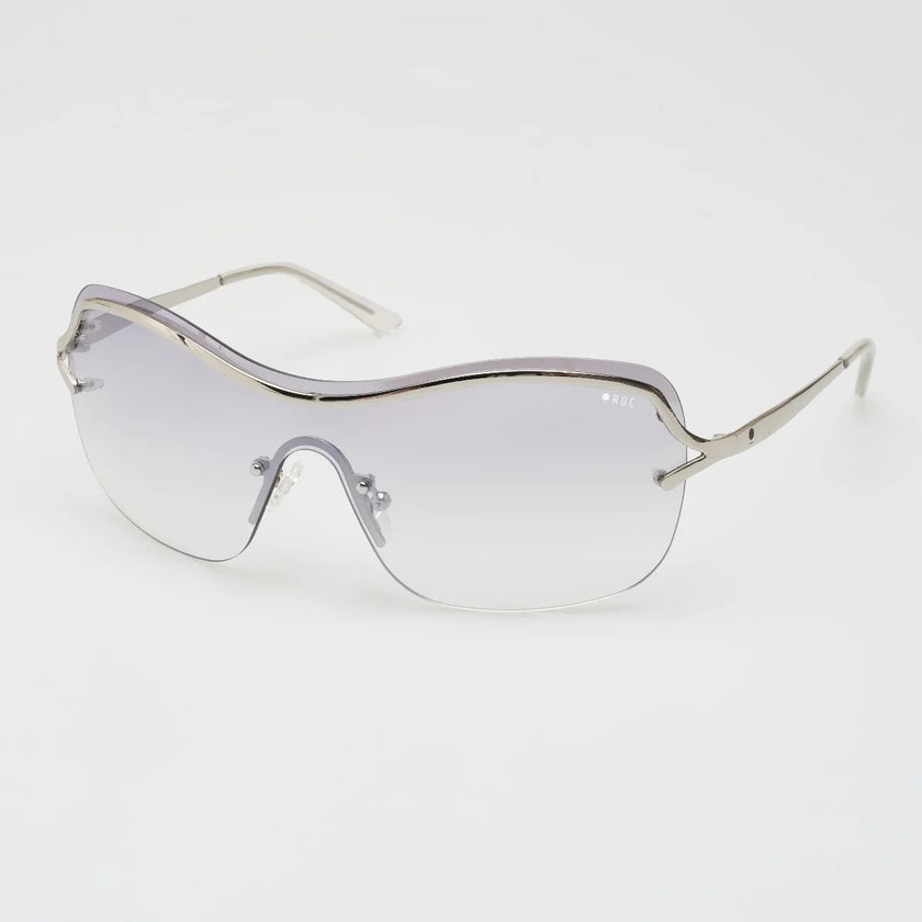 ROC Eyewear Oneness Sunglasses Silver Clear Mirror