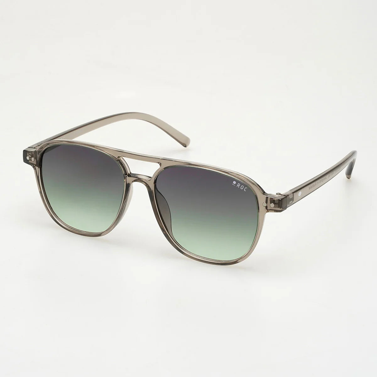 ROC Eyewear Dank Sunglasses Smokey Grey Gradient Green