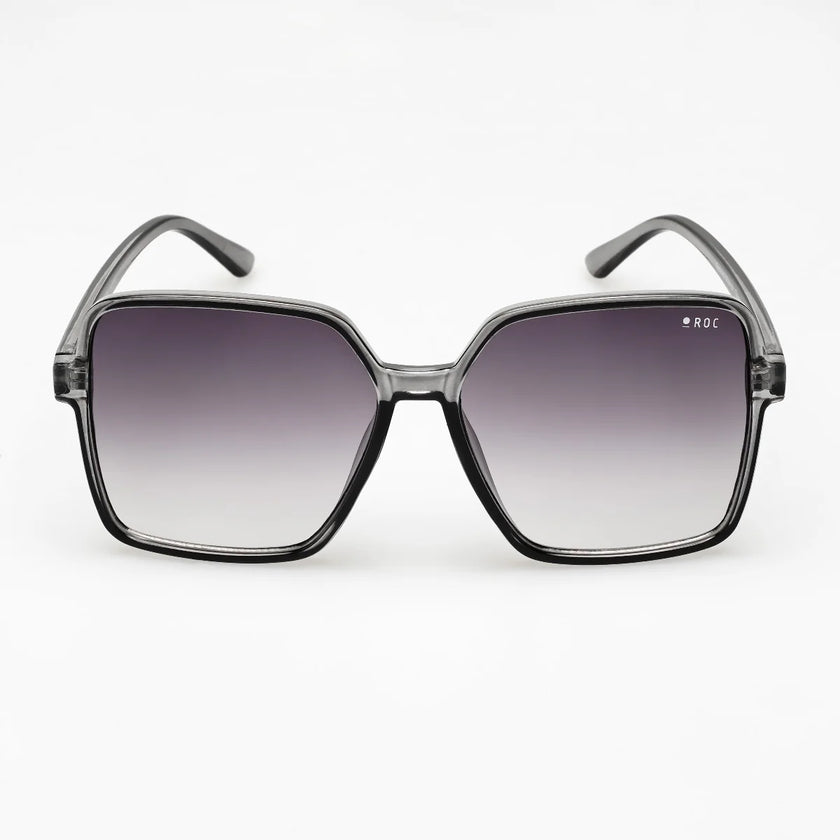 ROC Eyewear Being Yours Sunglasses Crystal Grey Gradient Smoke