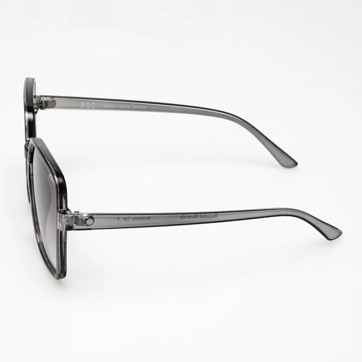 ROC Eyewear Being Yours Sunglasses Crystal Grey Gradient Smoke