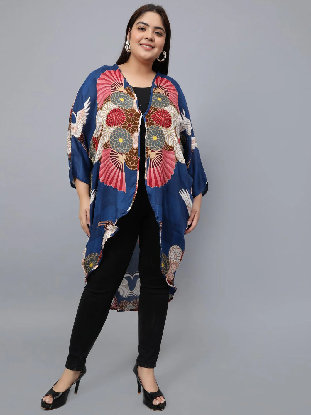 Namaskar SS18-204 Navy Japanese Modal Kimono
