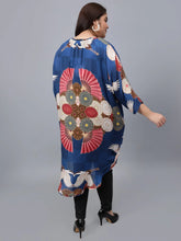 Load image into Gallery viewer, Namaskar SS18-204 Navy Japanese Modal Kimono
