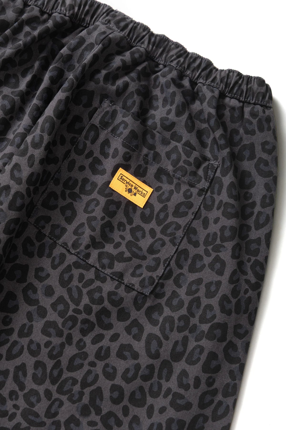 Service Works Patterned Easy Chef Pants Black Lepoard