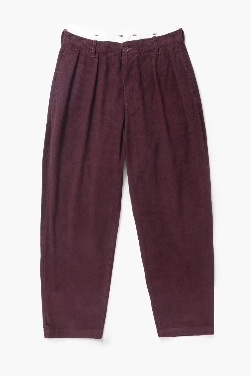Service Works Fine Cord Part Timer Pants Burgundy